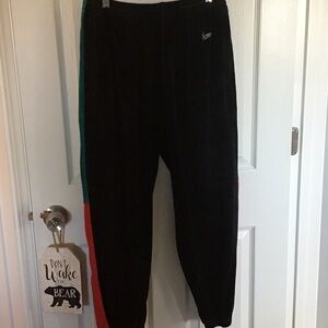 Supreme Black Pants with Red, Black & Green Size L EUC